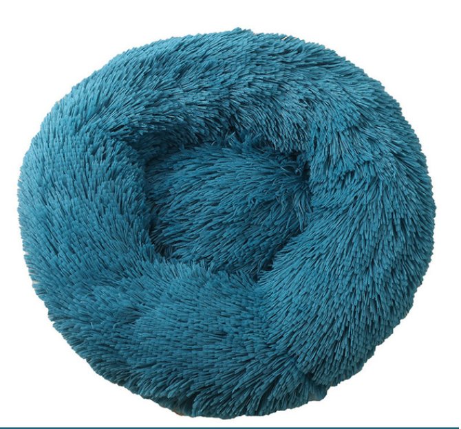 Cloud Donut Dog Bed, Anti-Anxiety, Vegan Fur, Calming