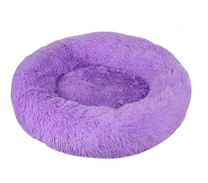 Cloud Donut Dog Bed, Anti-Anxiety, Vegan Fur, Calming