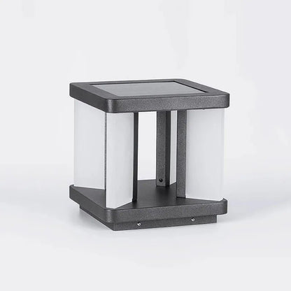 Solar Post Lamp LED Dusk-to-Dawn Waterproof Outdoor