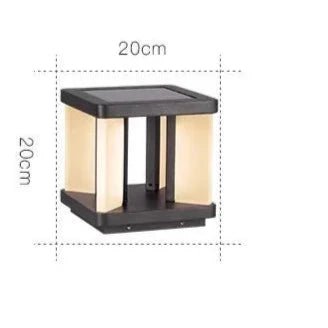 Solar Post Lamp LED Dusk-to-Dawn Waterproof Outdoor