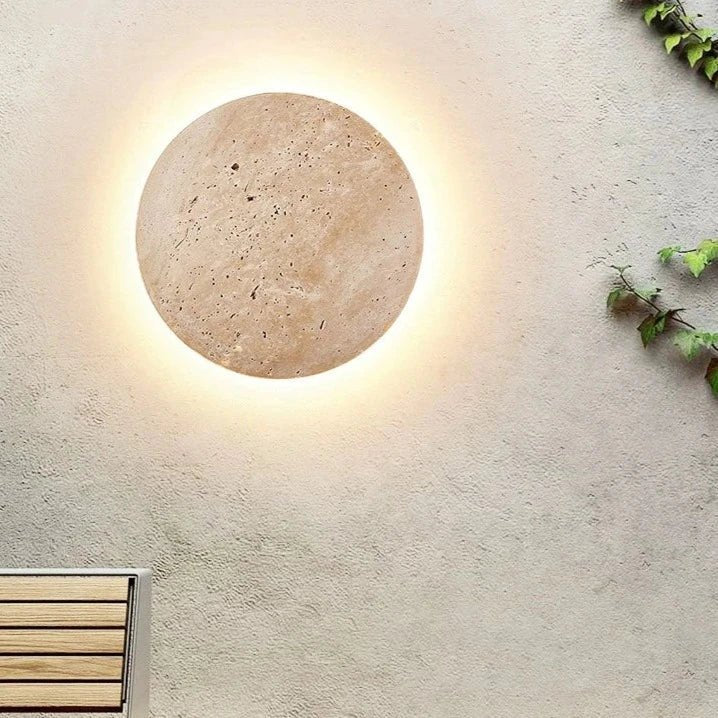 Stone Wall Light, LED, IP65, Natural Stone, Hardwired, Indoor Outdoor