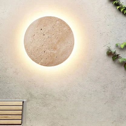 Stone Wall Light, LED, IP65, Natural Stone, Hardwired, Indoor Outdoor