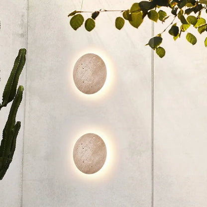 Stone Wall Light, LED, IP65, Natural Stone, Hardwired, Indoor Outdoor