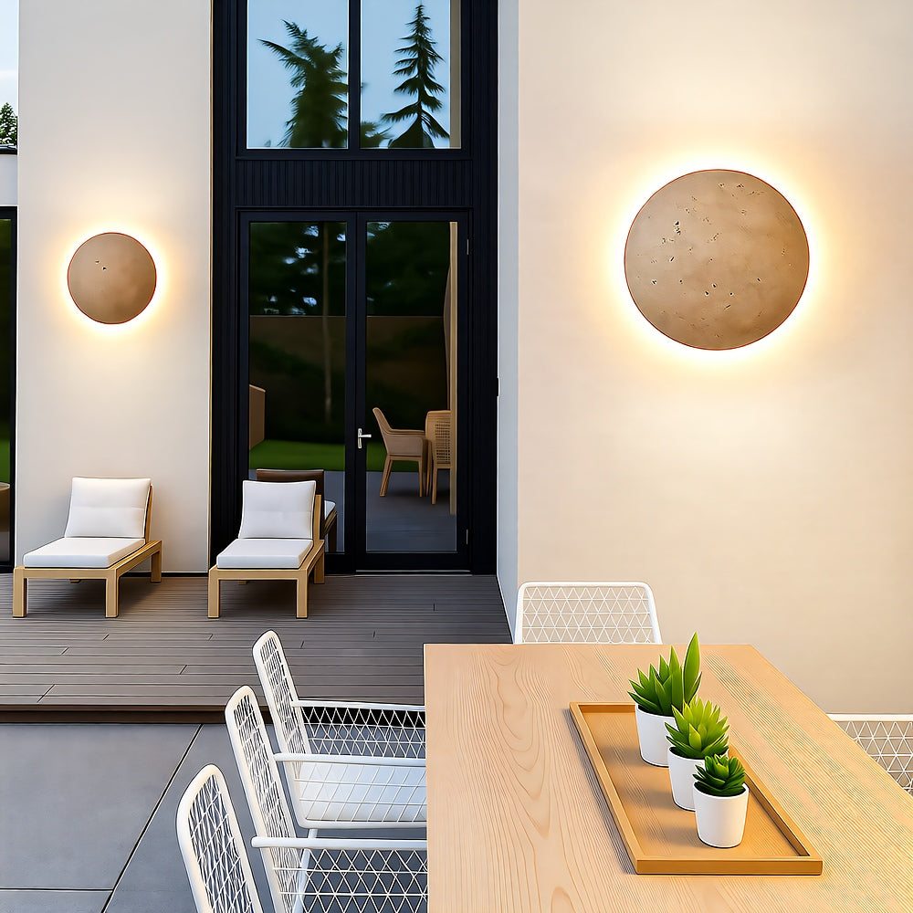 Stone Wall Light, LED, IP65, Natural Stone, Hardwired, Indoor Outdoor