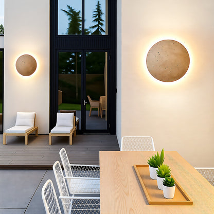 Stone Wall Light, LED, IP65, Natural Stone, Hardwired, Indoor Outdoor