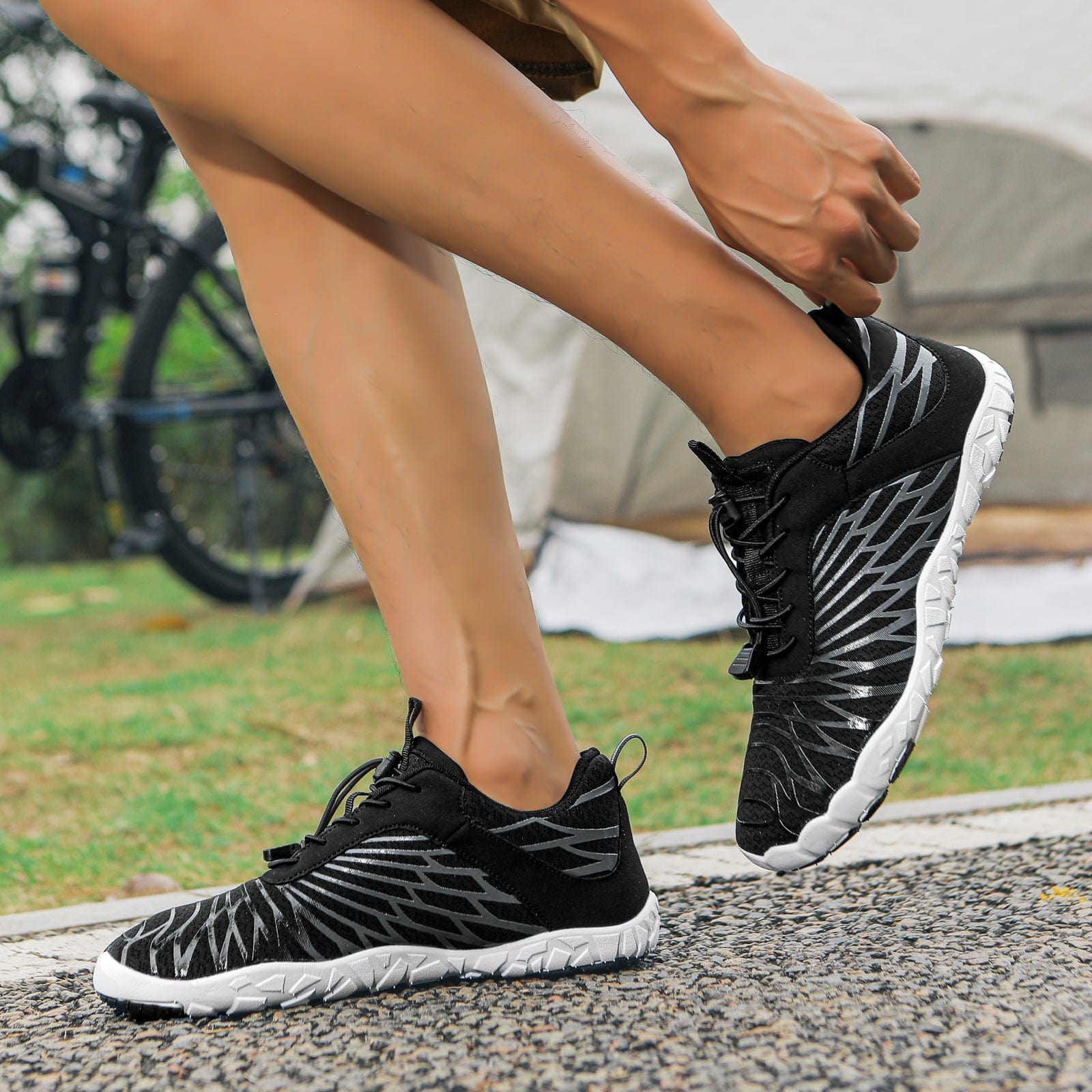 Sneaker Charcoal Lightweight Traction Active