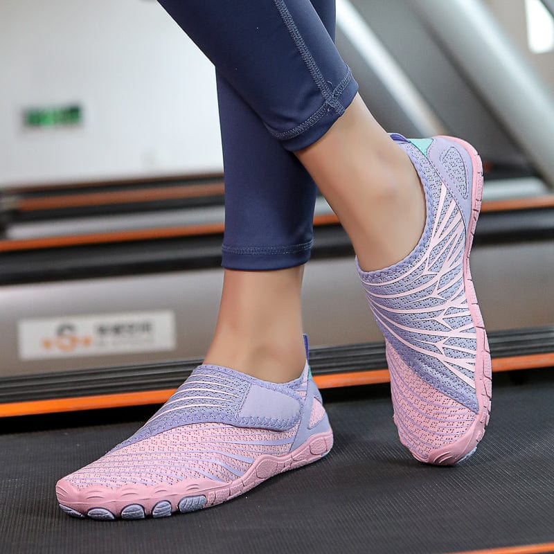 Solyn-Mauve Slip-on Breathable Sports Shoe Casual Athletic