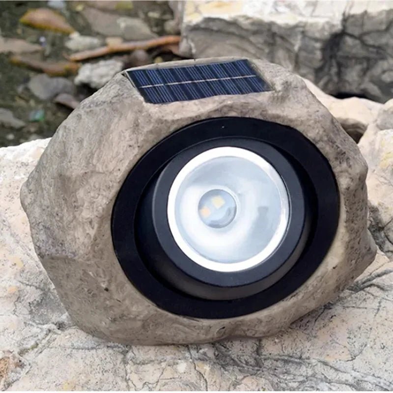 Solar Stone Pathway Lights LED Resin Outdoor