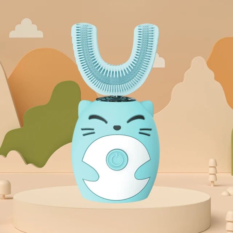 Baby Electric Toothbrush, U-Shape, Silicone Head, Ages 2-6