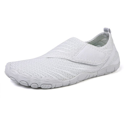 Sports Shoe Off White Slip-On Mesh Casual Athletic