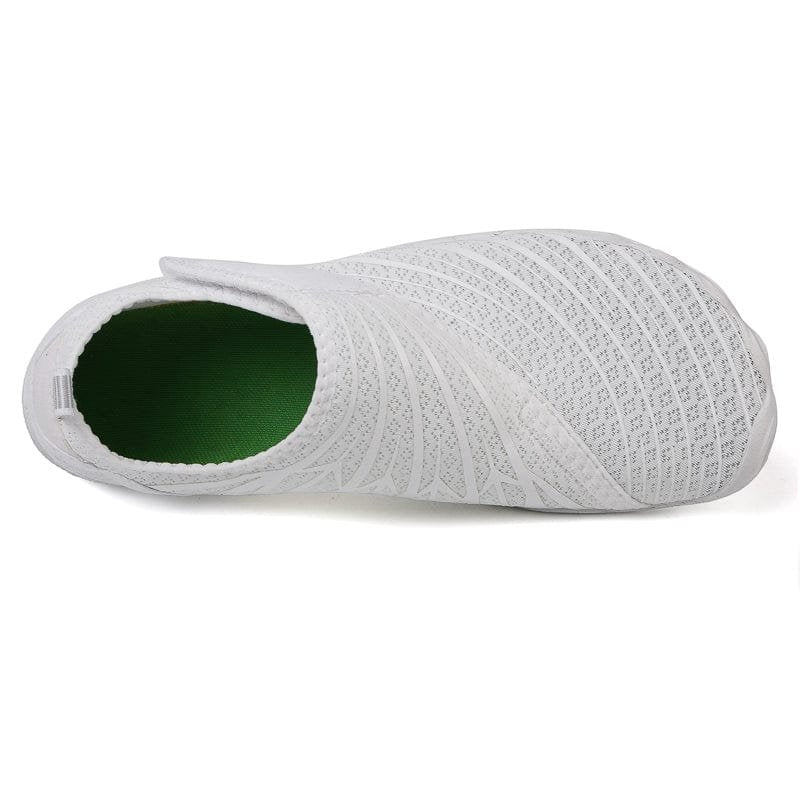 Sports Shoe Off White Slip-On Mesh Casual Athletic