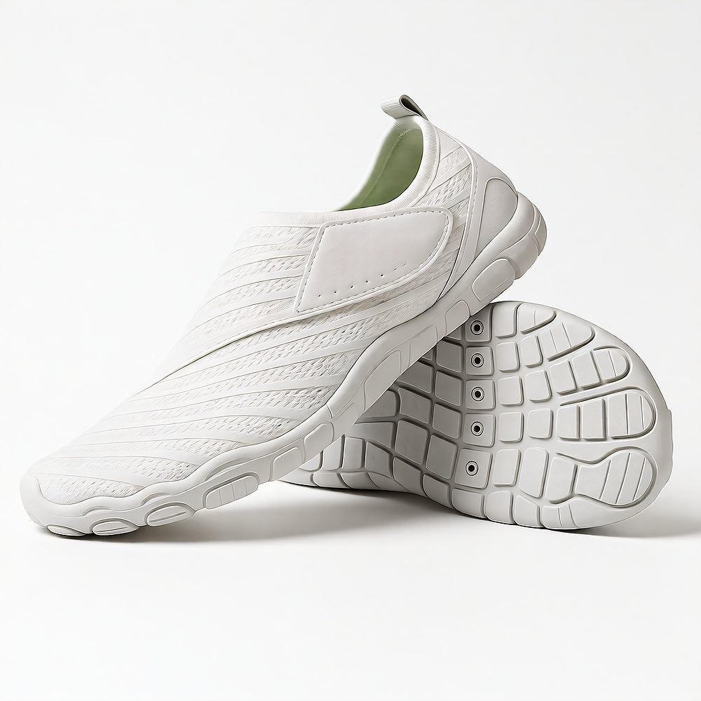 Sports Shoe Off White Slip-On Mesh Casual Athletic