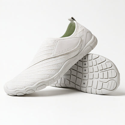 Sports Shoe Off White Slip-On Mesh Casual Athletic