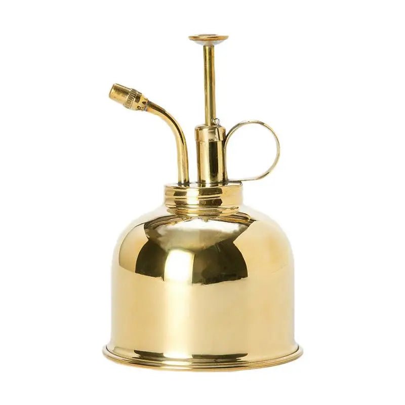 Gold Plant Spray Bottle, Brass, 6in, Indoor Plant Mister