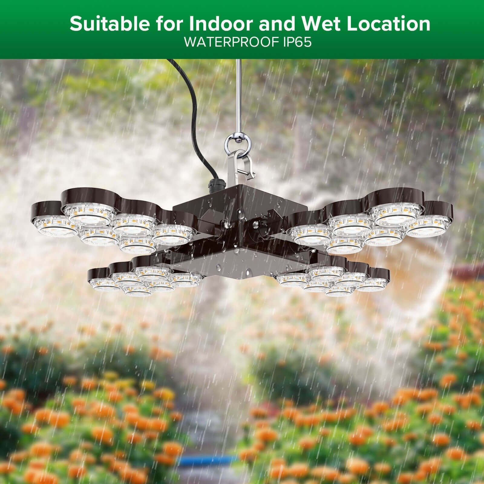 Led Grow Light, 120W/240W, Folding Wings, Full Spectrum, IP65