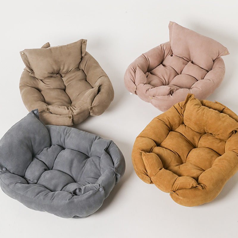 Adjustable Dog Nest Bed, Cotton Filled, Machine Washable Comfort