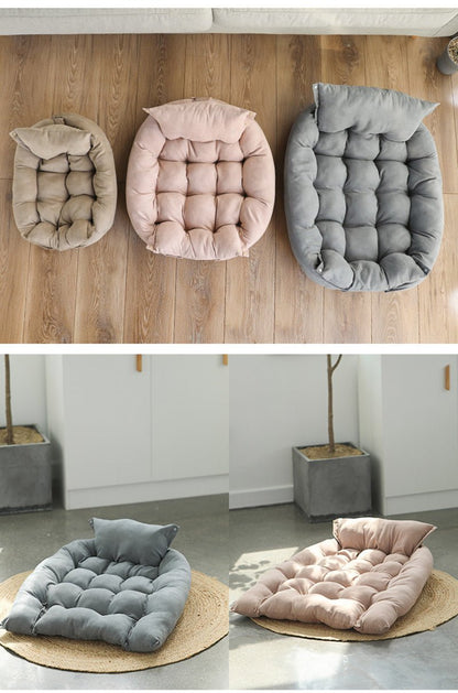 Adjustable Dog Nest Bed, Cotton Filled, Machine Washable Comfort