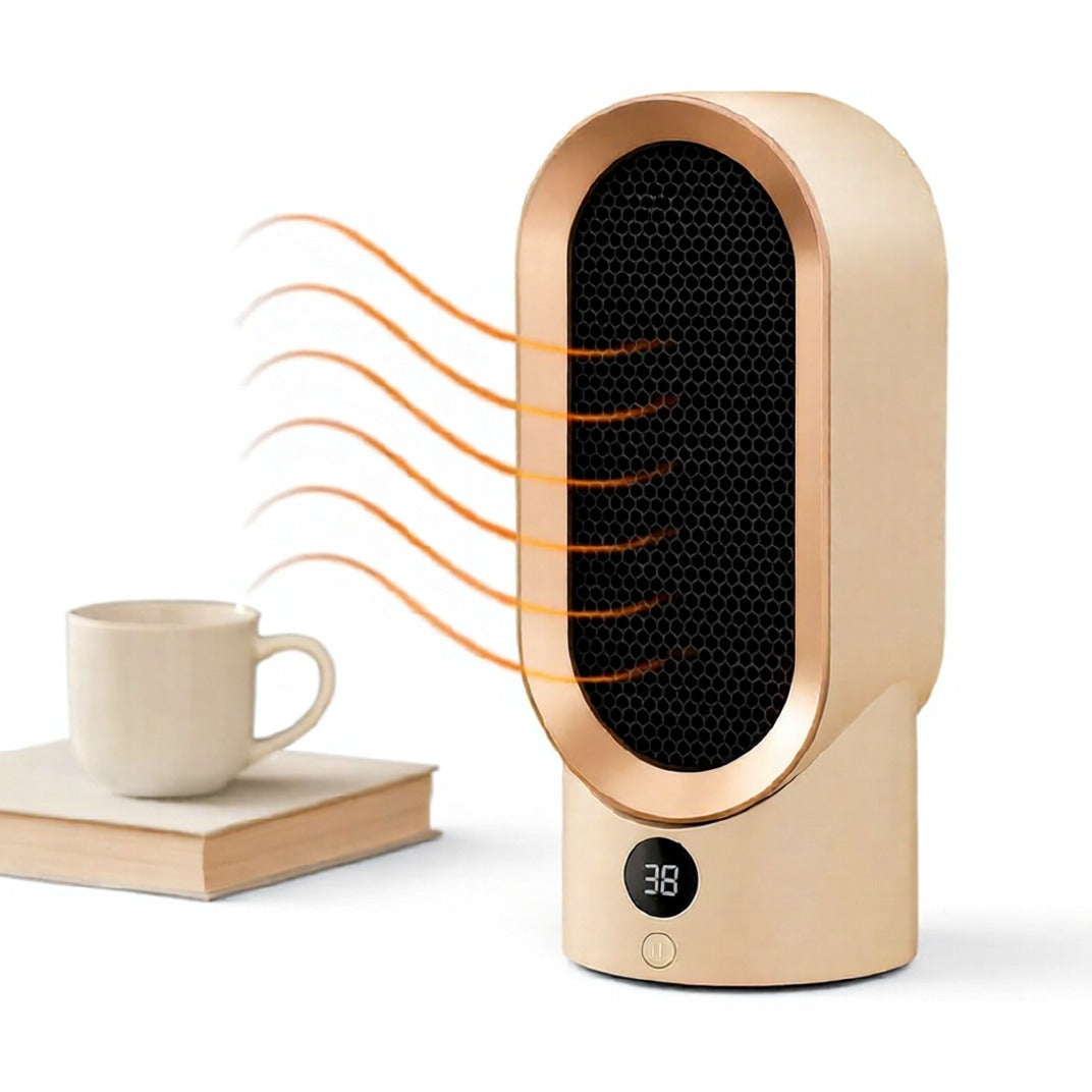 Electric Heater, Compact 800W, PTC Ceramic, Home Office