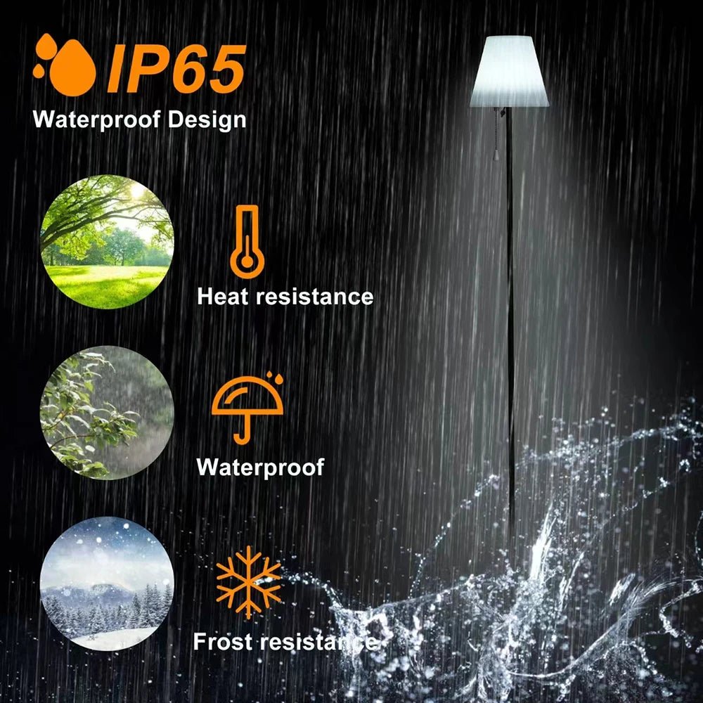 Lamp, Solar Adjustable, 8-Color, IP65, Floor, Indoor Outdoor