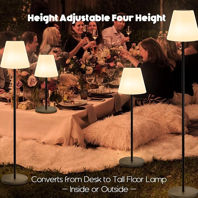 Lamp, Solar Adjustable, 8-Color, IP65, Floor, Indoor Outdoor