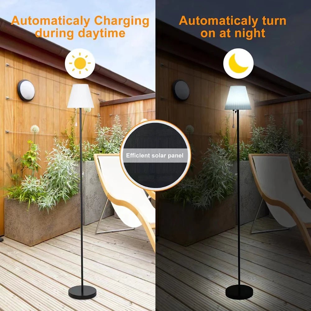 Lamp, Solar Adjustable, 8-Color, IP65, Floor, Indoor Outdoor