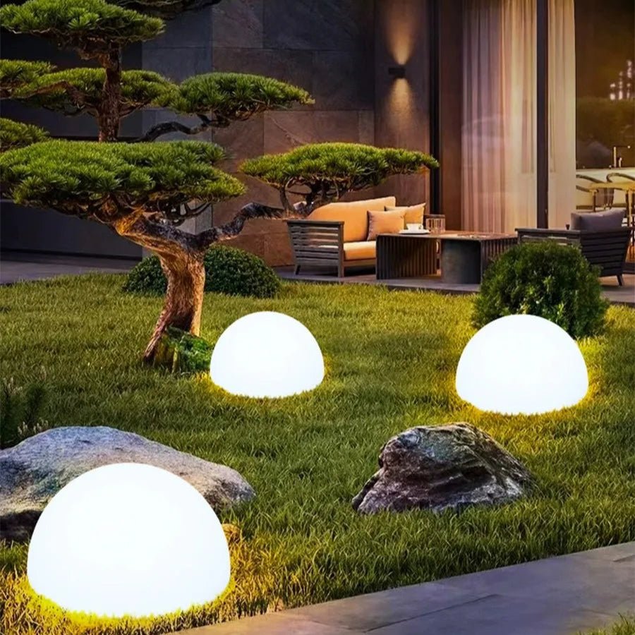 Solar Dome Light 16-Color Dimmable IP65 Dusk-to-Dawn Outdoor Patio Garden