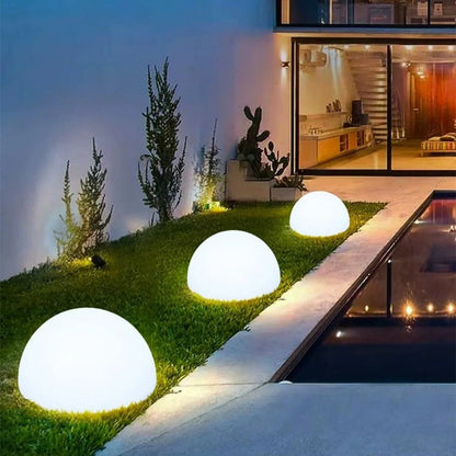Solar Dome Light 16-Color Dimmable IP65 Dusk-to-Dawn Outdoor Patio Garden
