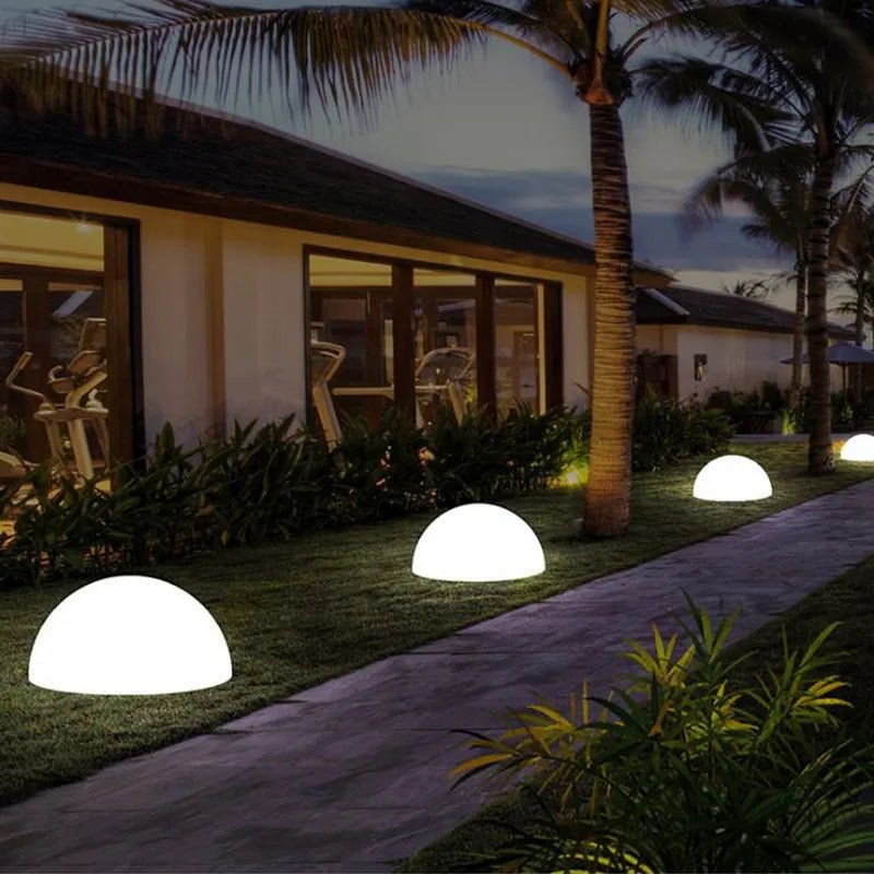 Solar Dome Light 16-Color Dimmable IP65 Dusk-to-Dawn Outdoor Patio Garden