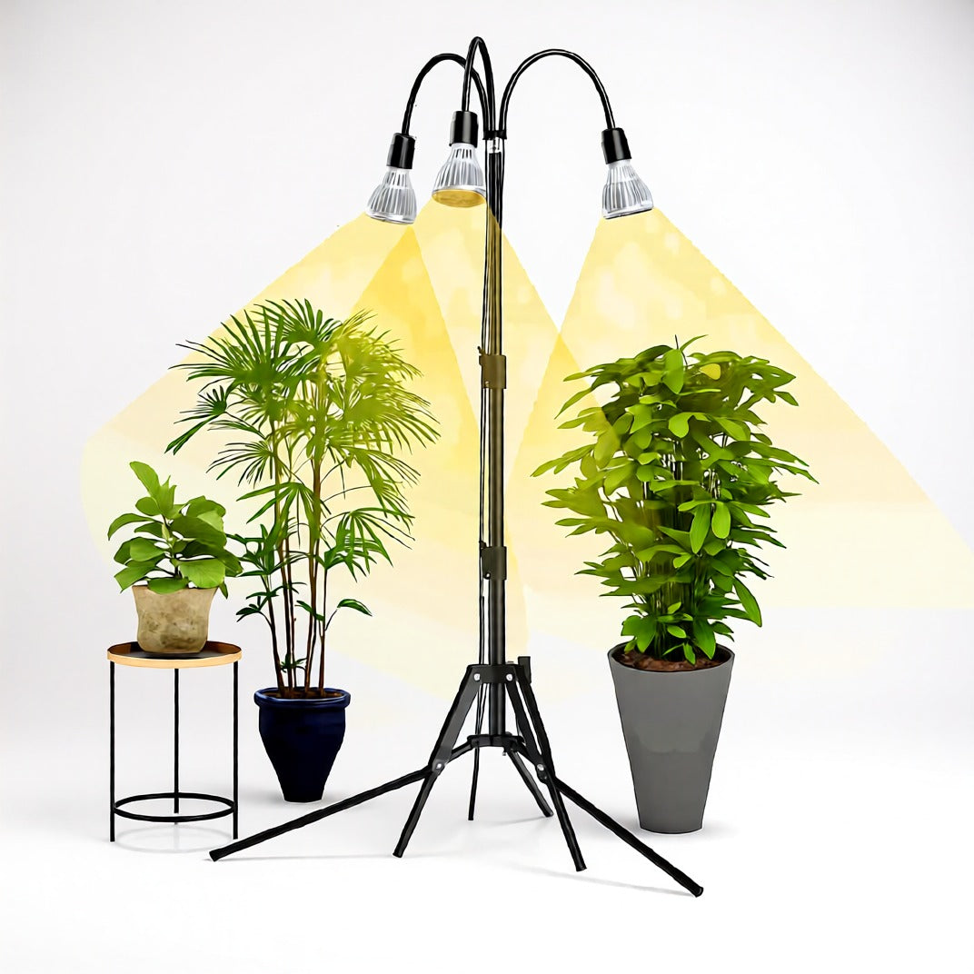 Multi-head Grow Light 90W Adjustable Tripod Stand Full Spectrum