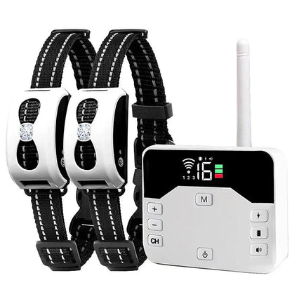 Training Collar & Wireless Fence, 2-in-1, IP65, 300m Dog Training