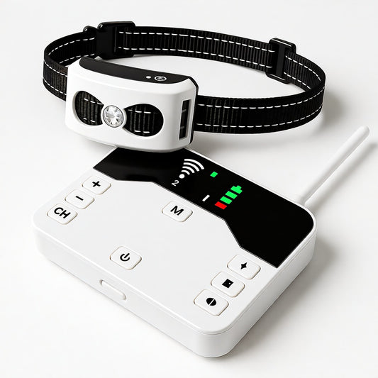 Training Collar & Wireless Fence, 2-in-1, IP65, 300m Dog Training