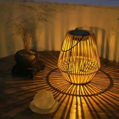 Woven Solar Lantern, Outdoor, Garden Decor