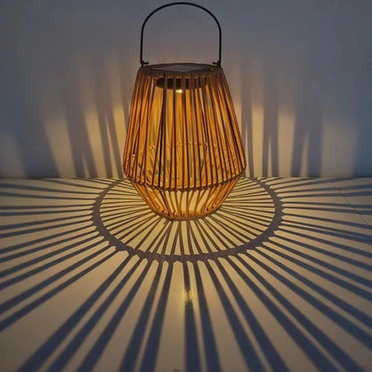 Woven Solar Lantern, Outdoor, Garden Decor