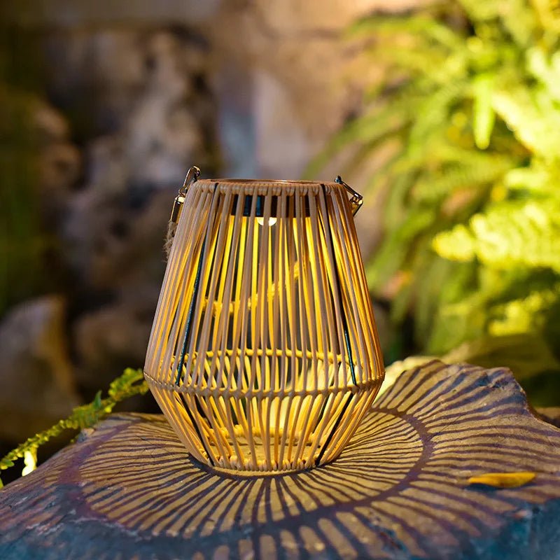 Woven Solar Lantern, Outdoor, Garden Decor