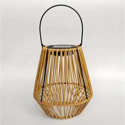 Woven Solar Lantern, Outdoor, Garden Decor
