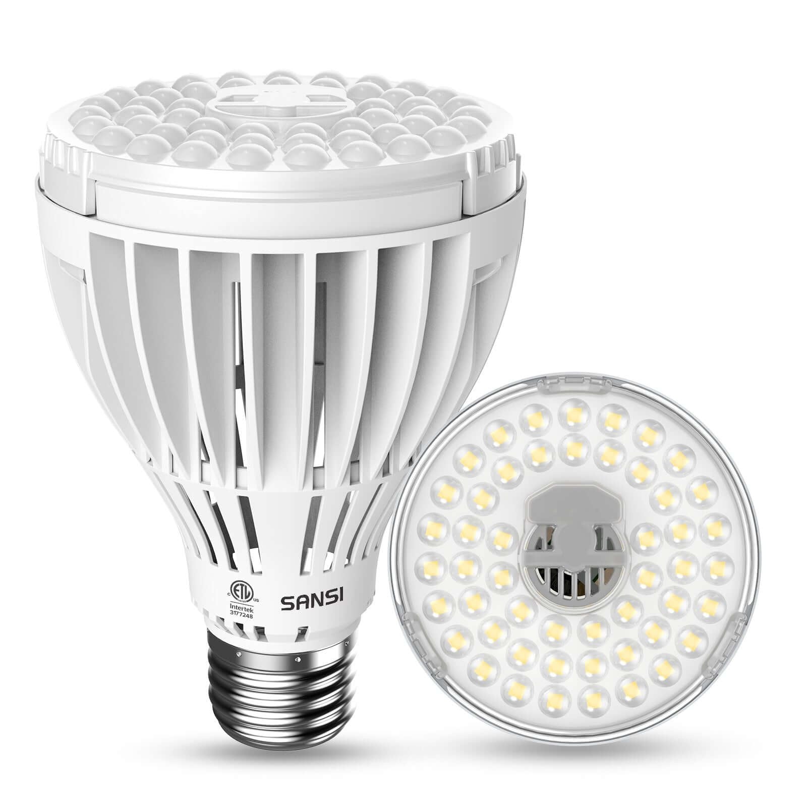 PAR25 LED Grow Light, 24W Full Spectrum, E26 Plant Bulb