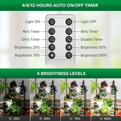BR30 Grow Light, 30W, Tripod Stand, Plant Light