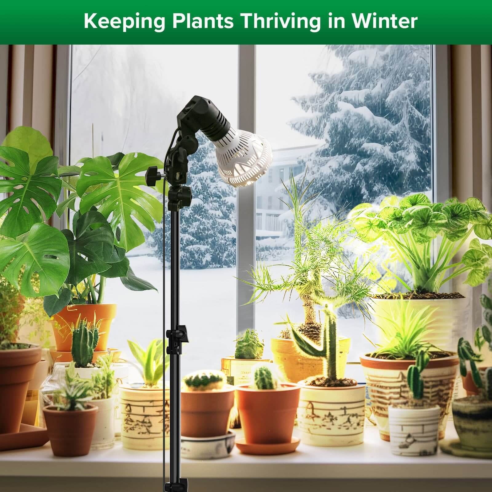BR30 Grow Light, 30W, Tripod Stand, Plant Light