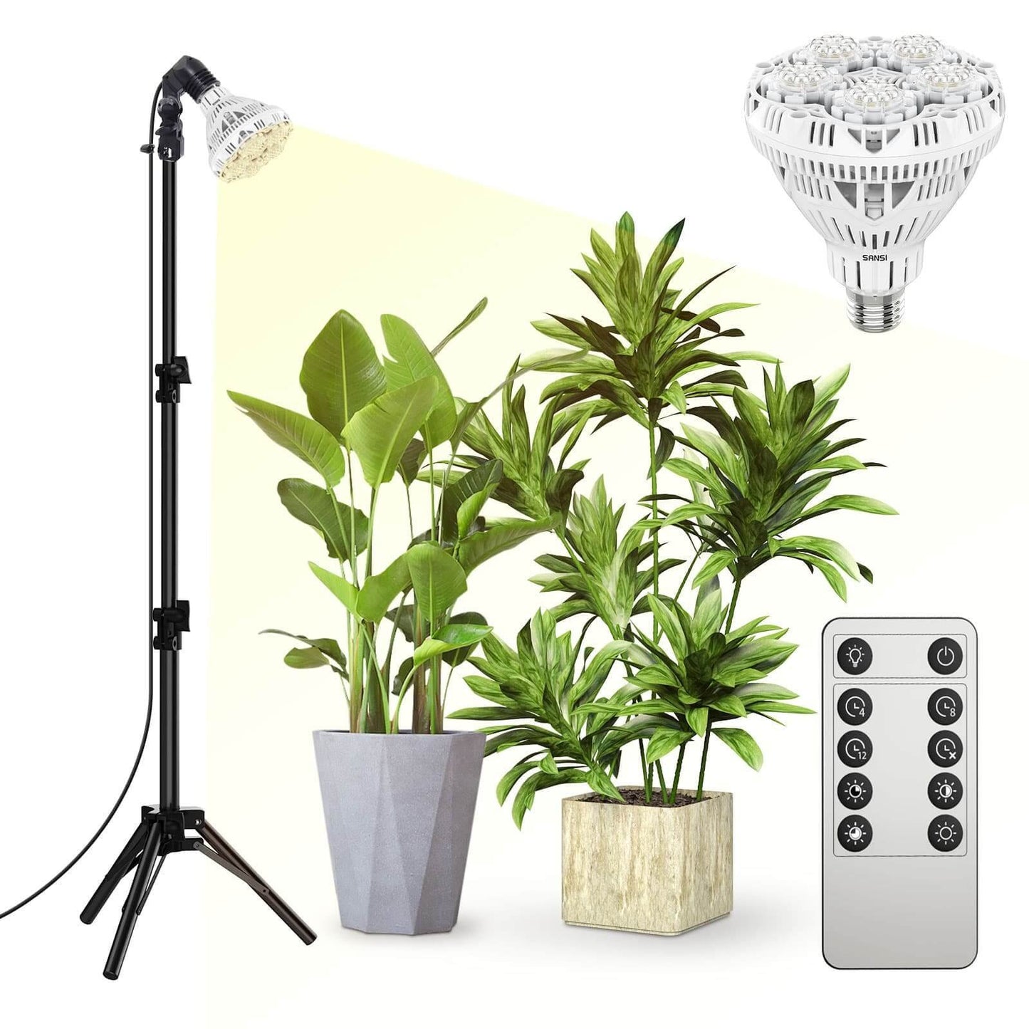 BR30 Grow Light, 30W, Tripod Stand, Plant Light