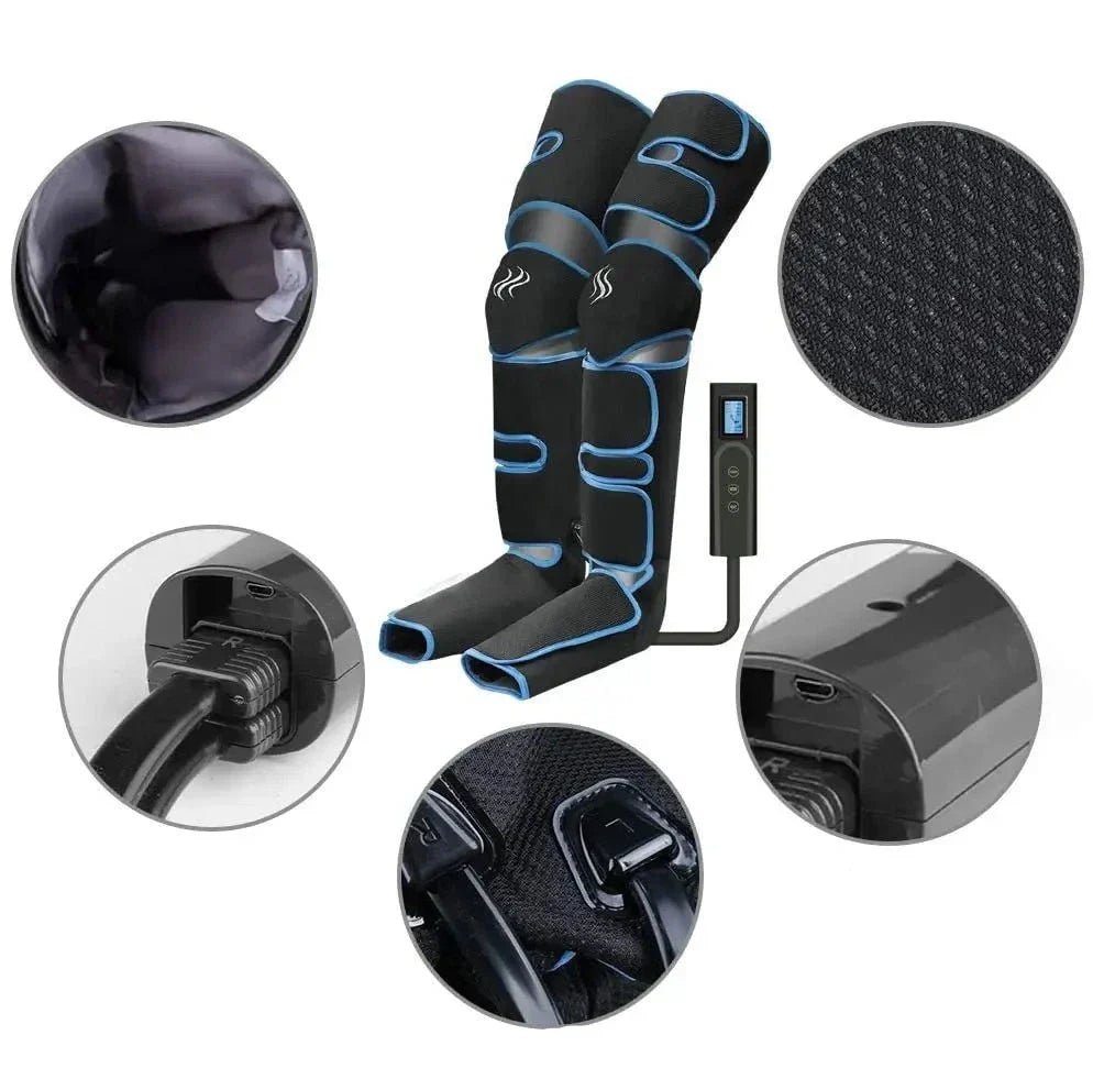Foot Leg Massager Heated Deep Kneading Wireless Pain Relief