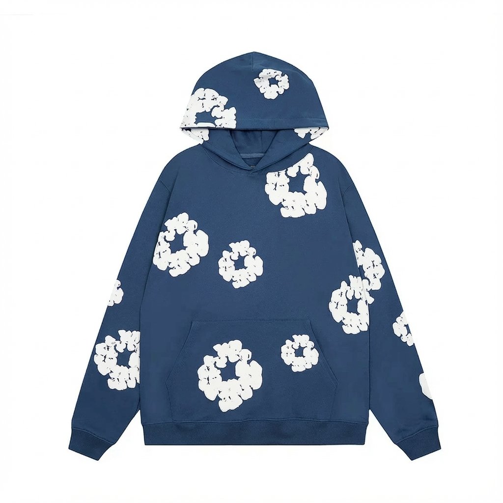 Men's Floral Sweatshirt, Hooded, Casual, Spring