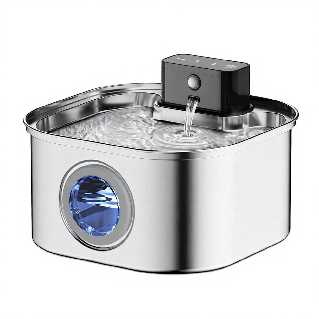 Marcherelle™ – Fontaine à Chat sans fil 3 Modes pour eau Propre et Fraîche