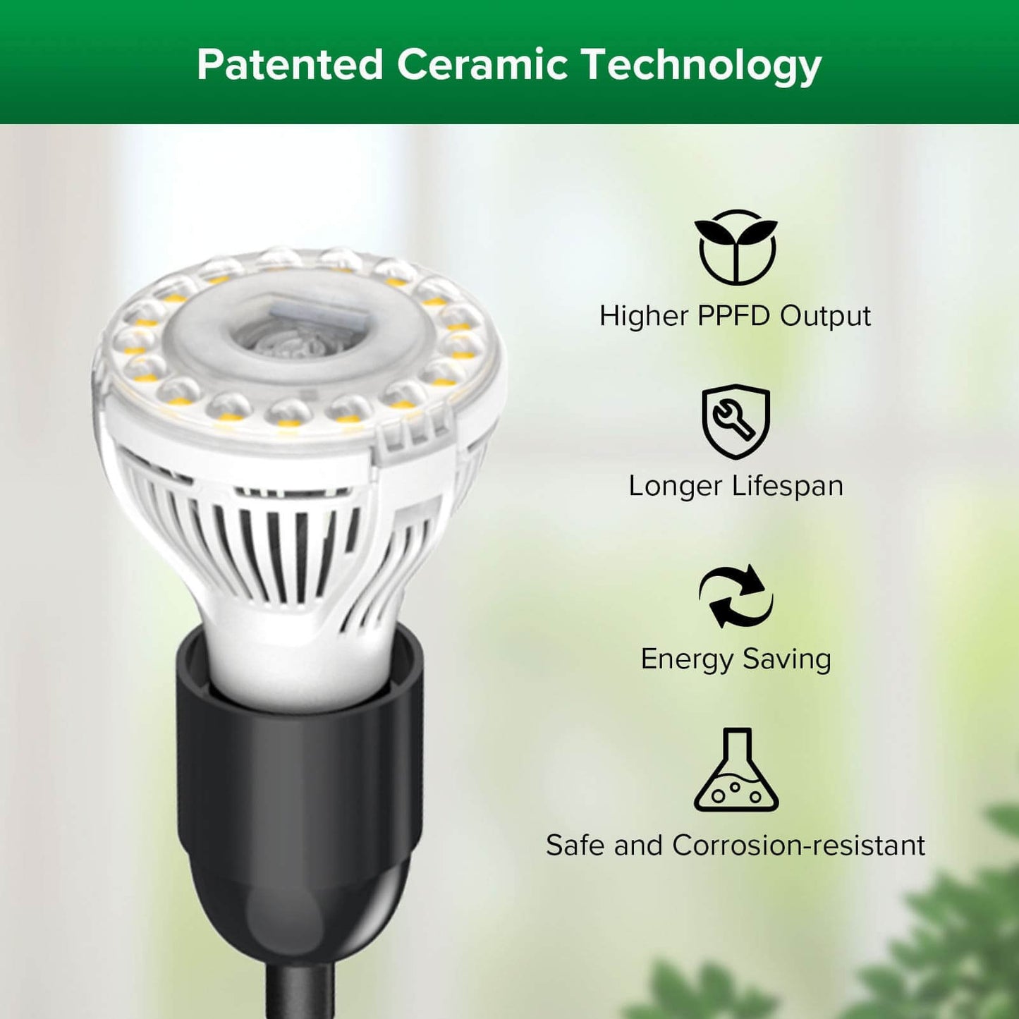 Grow Light, 40W, Remote Control, Adjustable, Tripod Stand Plant Light