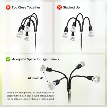 Grow Light, 40W, Remote Control, Adjustable, Tripod Stand Plant Light