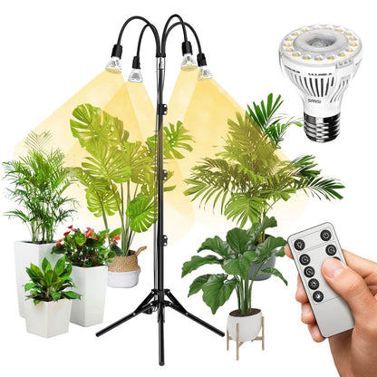 Grow Light, 40W, Remote Control, Adjustable, Tripod Stand Plant Light