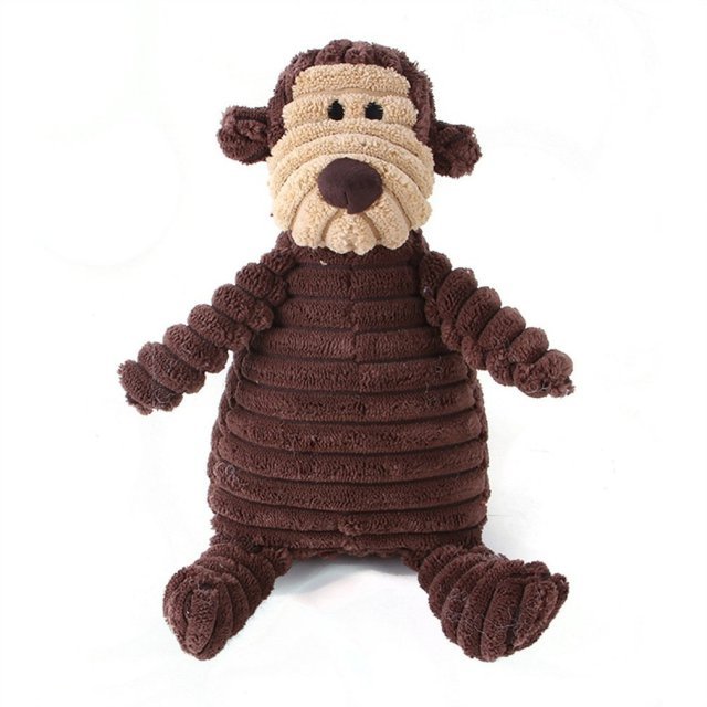 Dog Stuffie Toy, Durable Squeaker Eco-Friendly Plush for Play