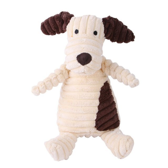 Dog Stuffie Toy, Durable Squeaker Eco-Friendly Plush for Play