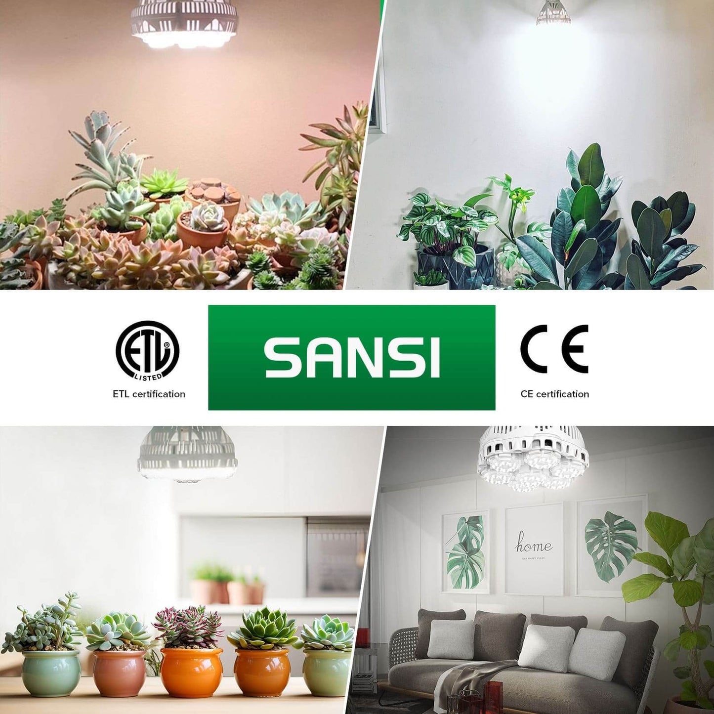 BR30 LED Grow Light, 40W, Full Spectrum, Remote Dimmable Plant Bulb
