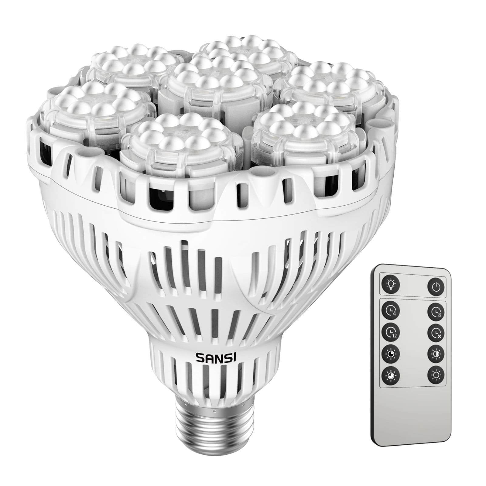 BR30 LED Grow Light, 40W, Full Spectrum, Remote Dimmable Plant Bulb