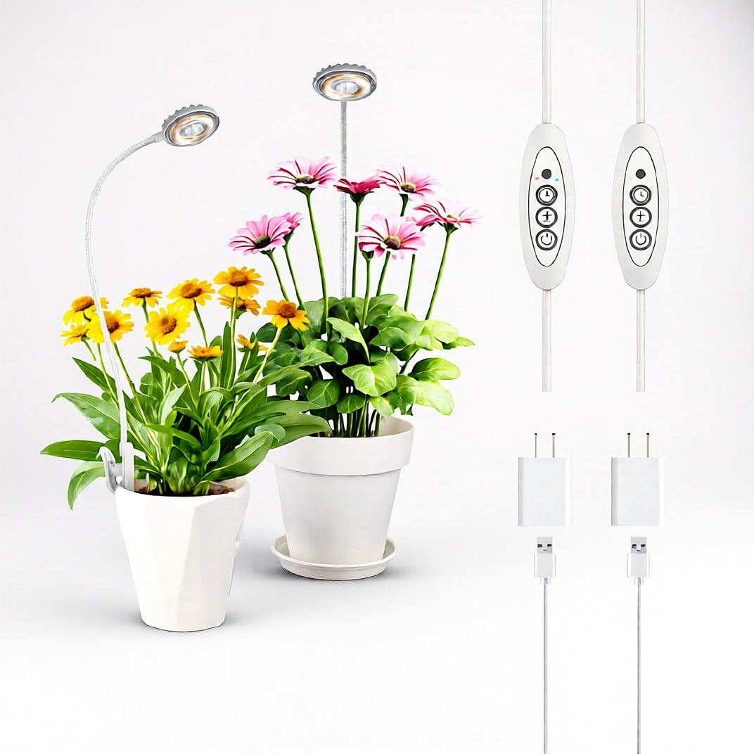 5W Pot Clip LED Grow Light, 4000K, E26, Indoor Plant